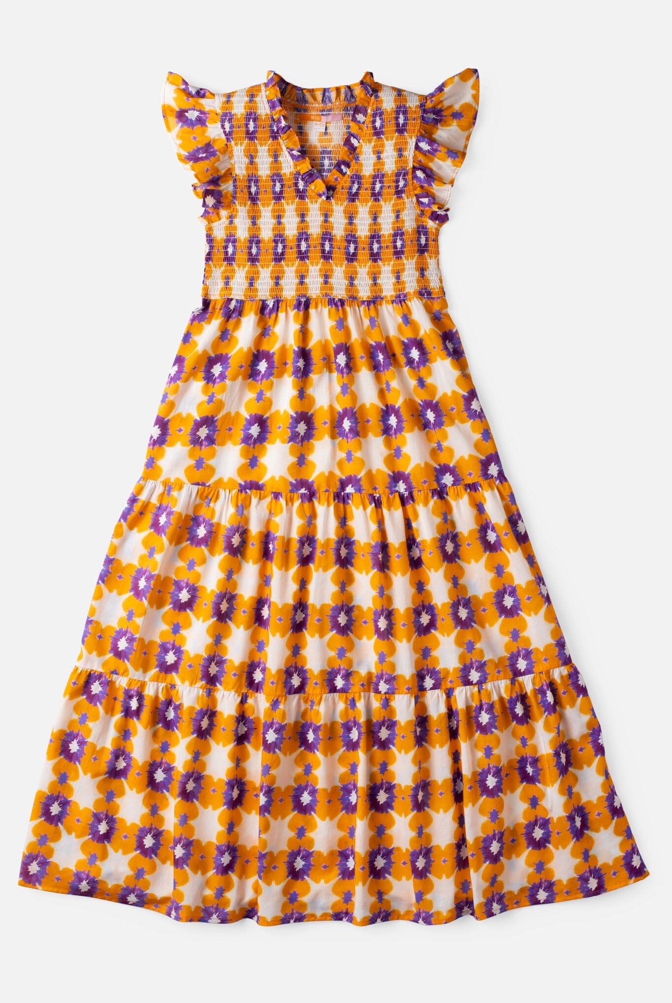 womens smocked flutter sleeve tie dye midi dress - briton court
Clemson Tigers Dress