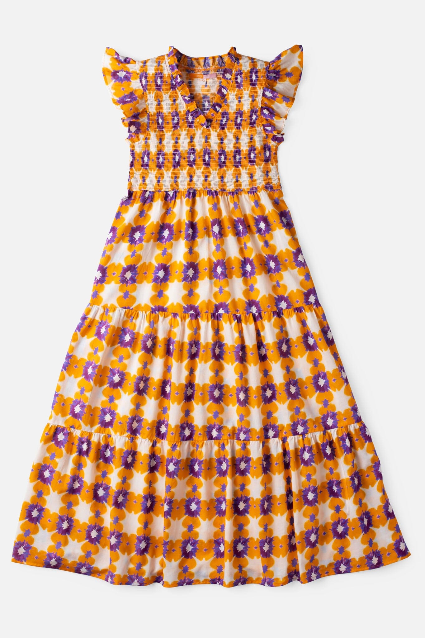 womens smocked flutter sleeve tie dye midi dress - briton court
Clemson Tigers Dress