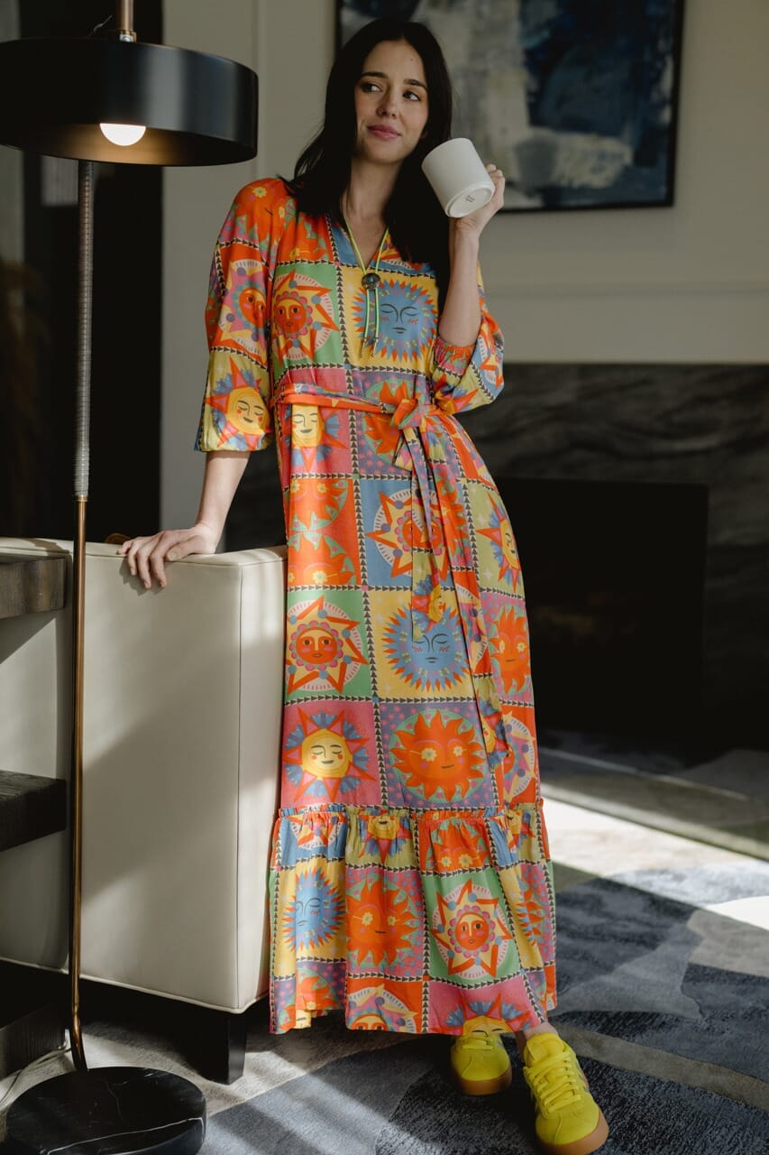 Lydia Long Sleeve Maxi Dress-Briton Court