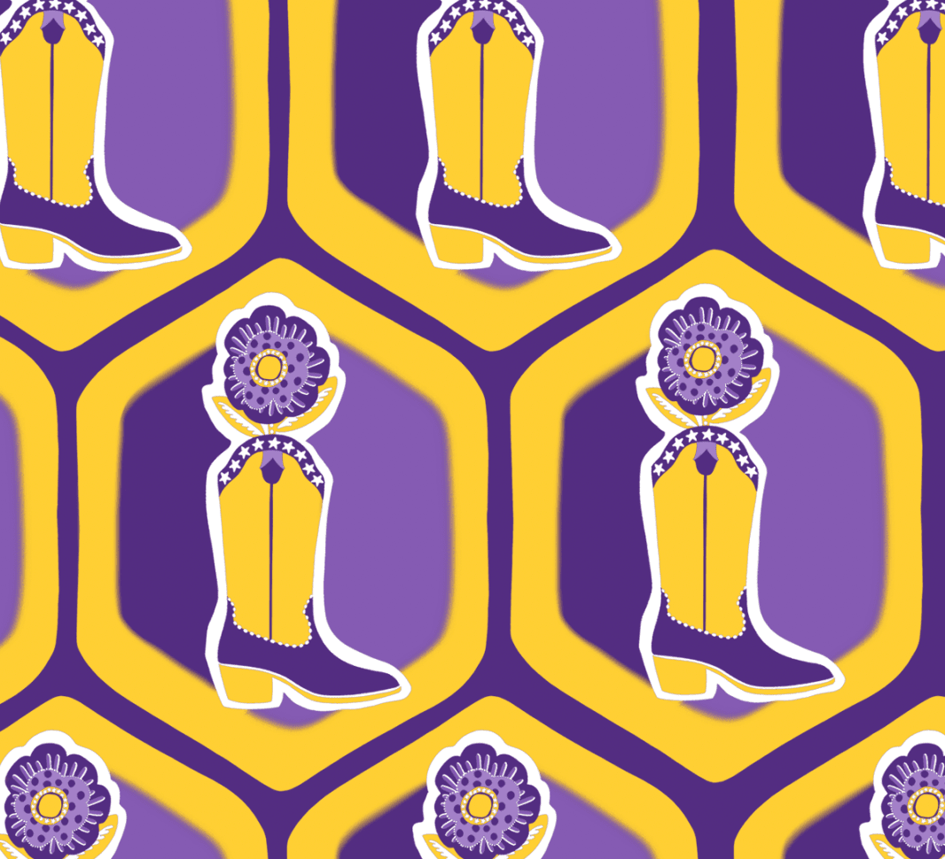 Jenny Flutter Sleeve Gameday Mini Dress - Boot Print-Briton Court