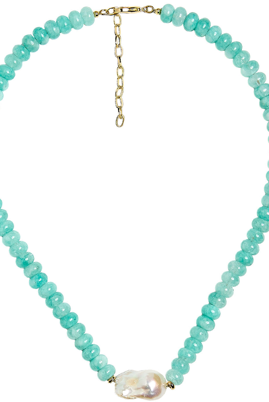 Susie- Quartz Beaded Necklace with freshwater Pearl-Briton Court