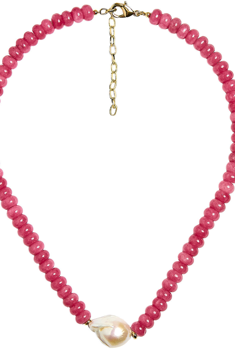 Susie- Quartz Beaded Necklace with freshwater Pearl-Briton Court
