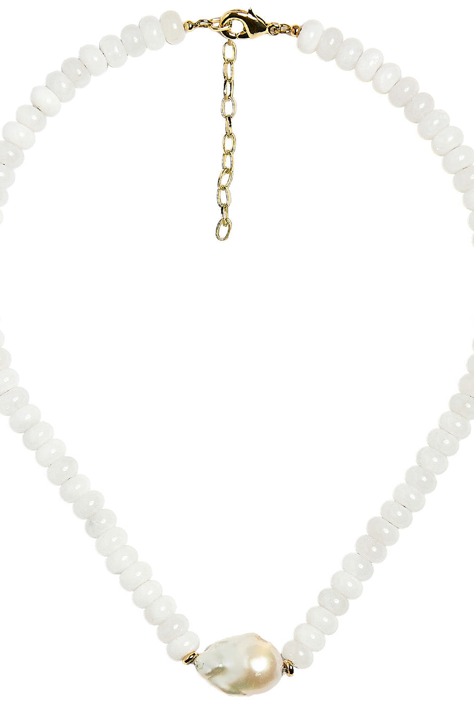 Susie- Quartz Beaded Necklace with freshwater Pearl-Briton Court
