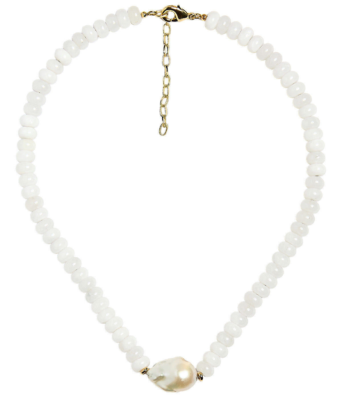 Susie- Quartz Beaded Necklace with freshwater Pearl-Briton Court