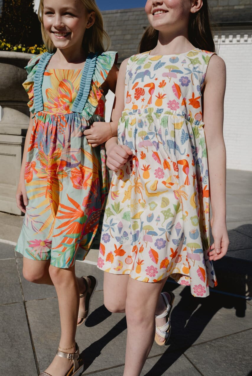 Girls Ruby Sleeveless Dress-Briton Court