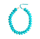 Bailey Chunky Beaded Necklace- Teal-Briton Court