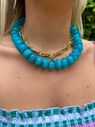 Bailey Chunky Beaded Necklace- Tortoise-Briton Court