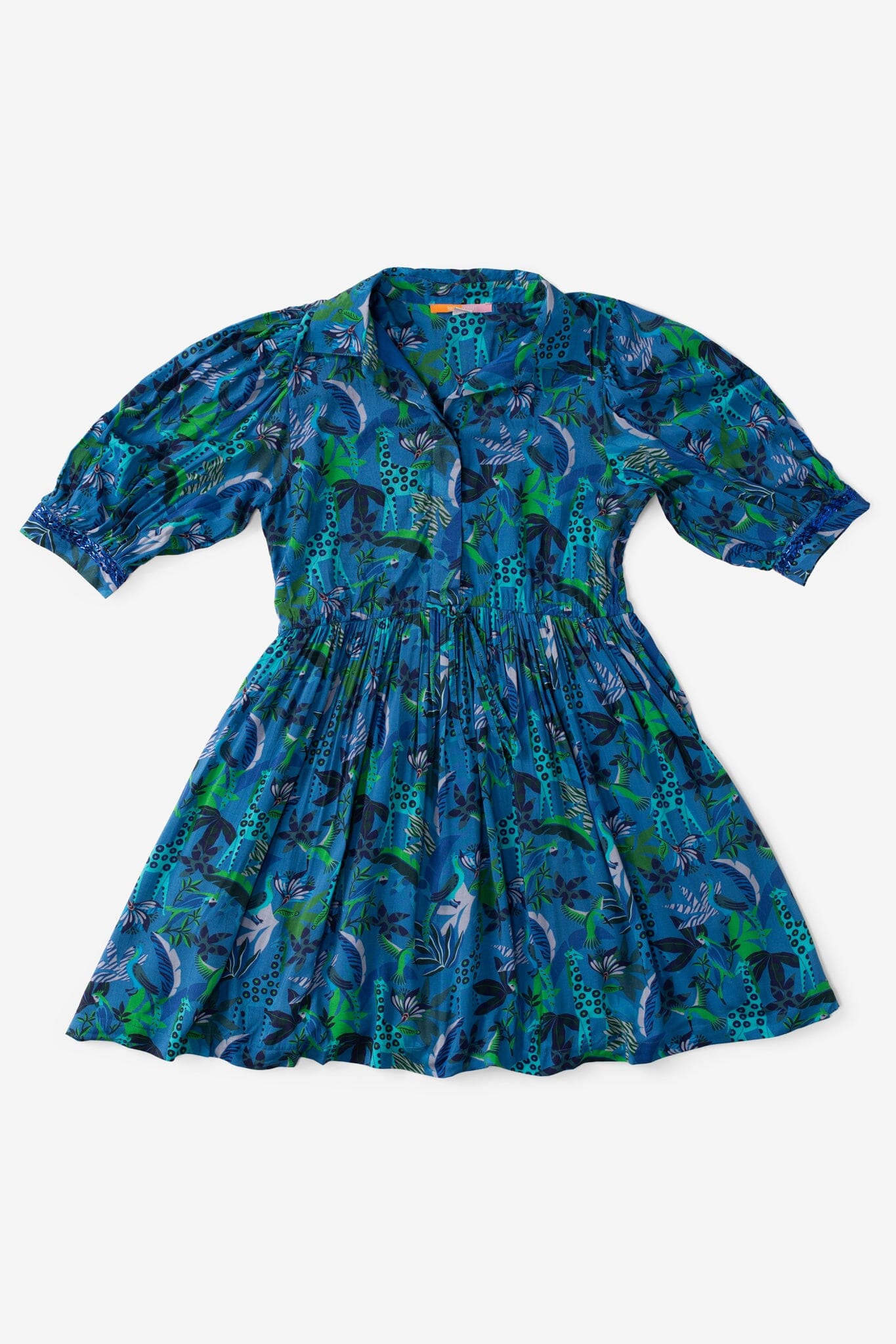 Eva Mini Dress -Blue-Briton Court