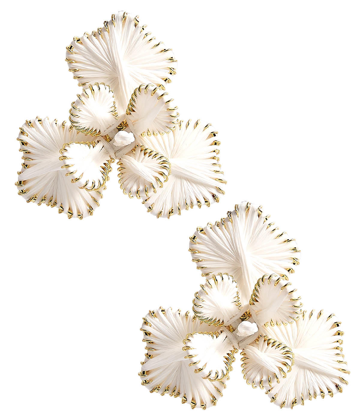 Kaia - Raffia Flower Earring-Briton Court