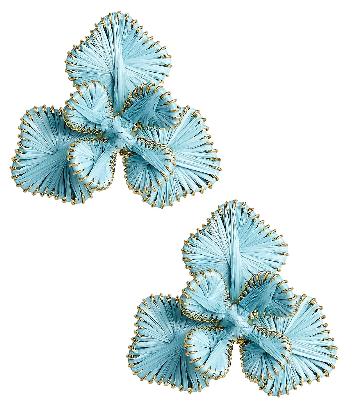 Kaia - Raffia Flower Earring-Briton Court