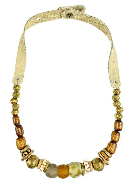Slim Choker Necklace | Brown Trout-Briton Court