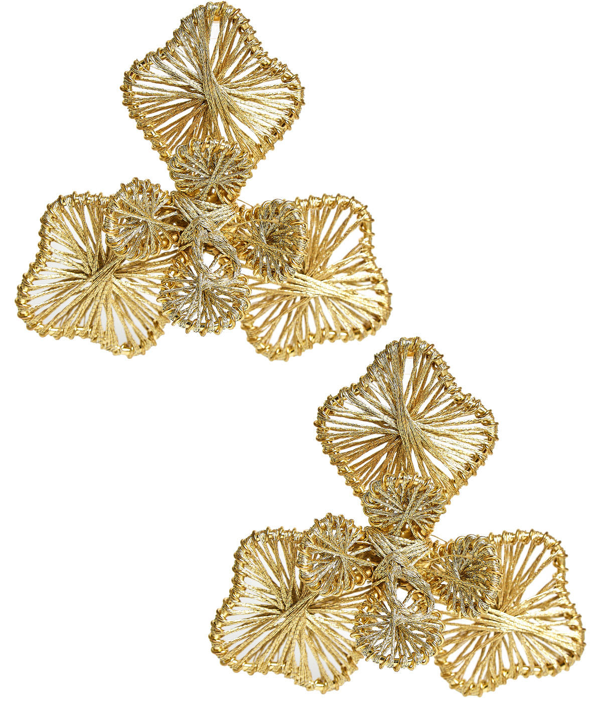 Kaia - Raffia Flower Earring-Briton Court