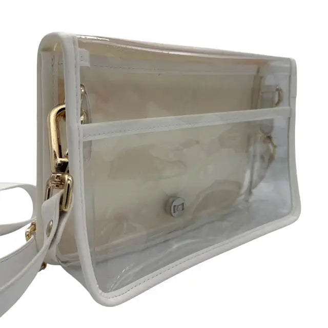 Orange Gingham Clear Stadium Bag with Tiger-Briton Court