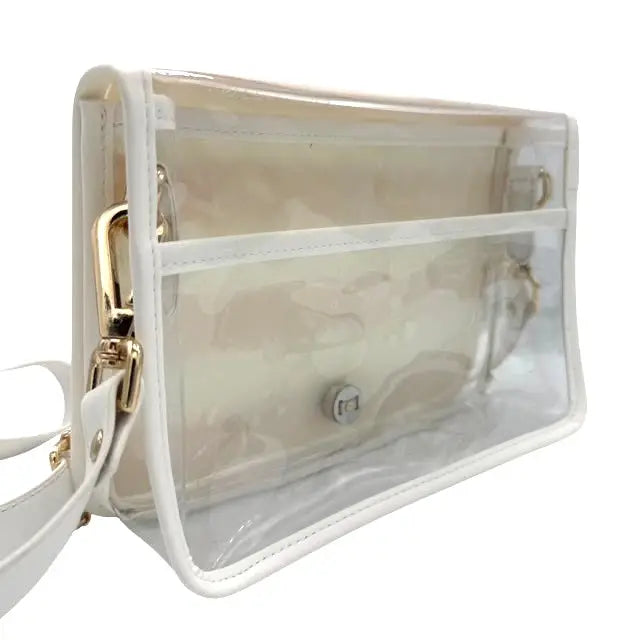 Petite Purple Stripe Clear Stadium Bag with Tiger-Briton Court