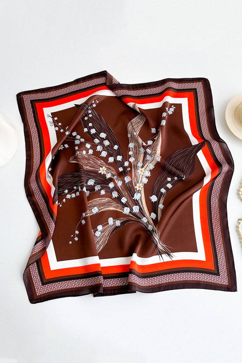 Lily Satin Square Scarf-Briton Court