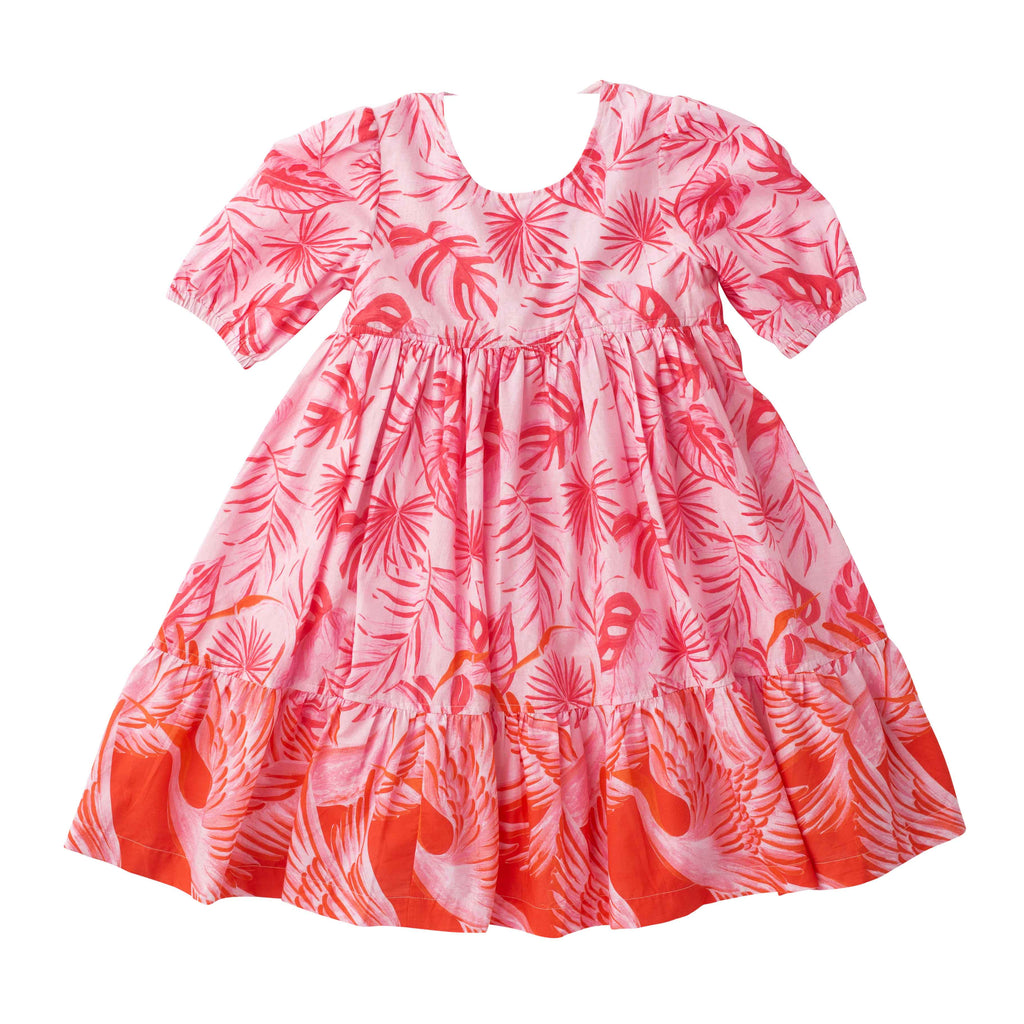 Girls Sage Dress- Pink-Briton Court