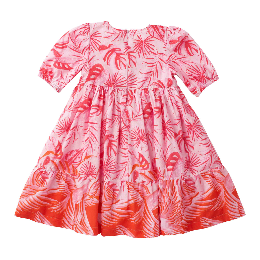 Girls Sage Dress- Pink-Briton Court