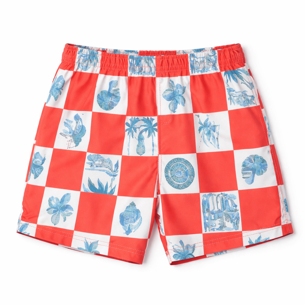 Boys Charlie Short- Nantucket Red-Briton Court