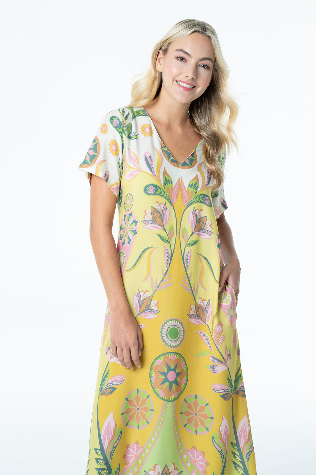 Diana V-neck Maxi-Briton Court