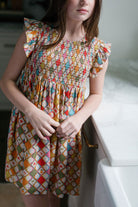 Olive Smocked Dress-Briton Court