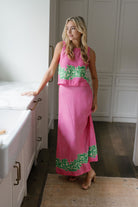 Summer Lattice Tiffany Skirt-Briton Court