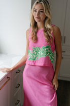 Summer Lattice Boxy Top-Briton Court