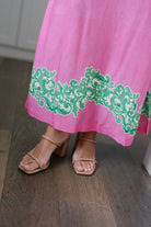 Summer Lattice Tiffany Skirt-Briton Court