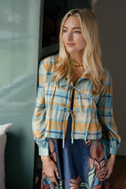 Elise Plaid Top-Briton Court