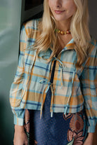 Elise Plaid Top-Briton Court
