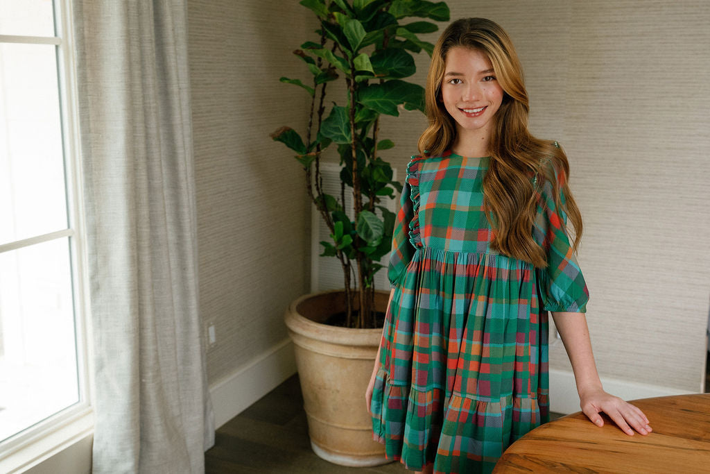 Kelly Plaid Dress-Briton Court
