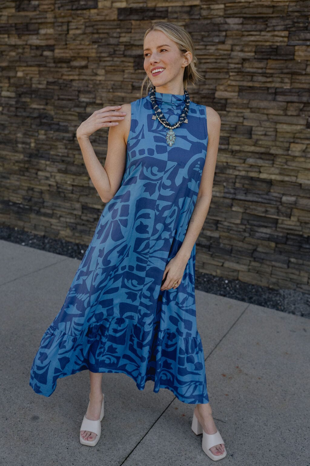 Charlie Maxi Dress | BLUEPATTERNNAME-Briton Court