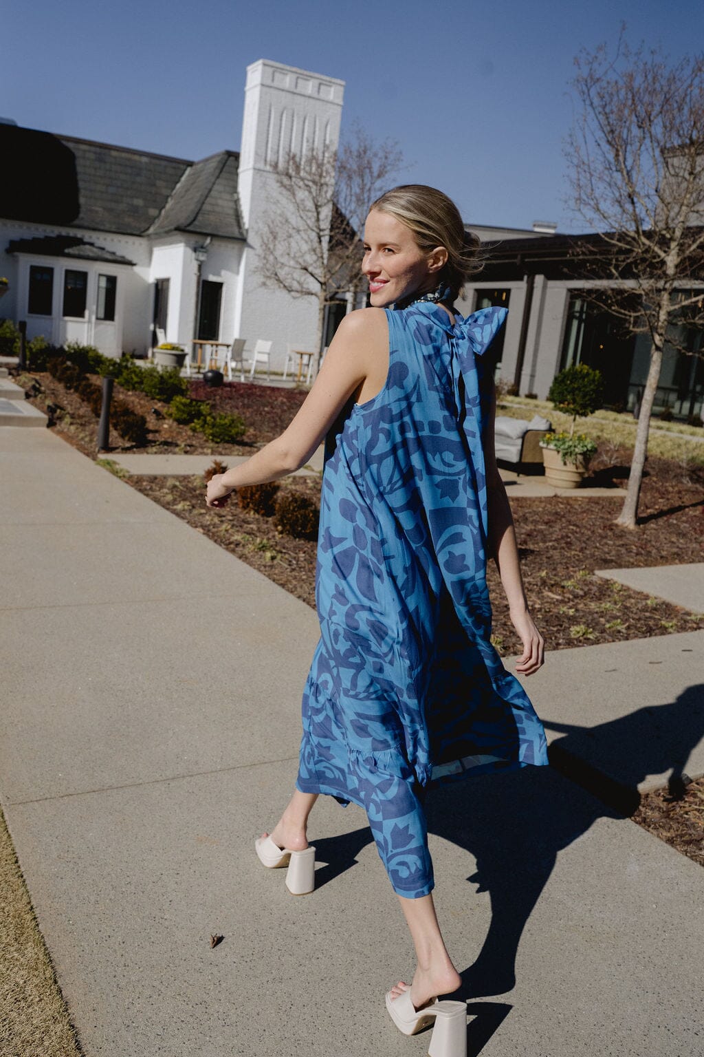 Charlie Maxi Dress | BLUEPATTERNNAME-Briton Court