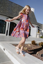 Girls Tiger Game Day Dress | Orange & Purple-Briton Court