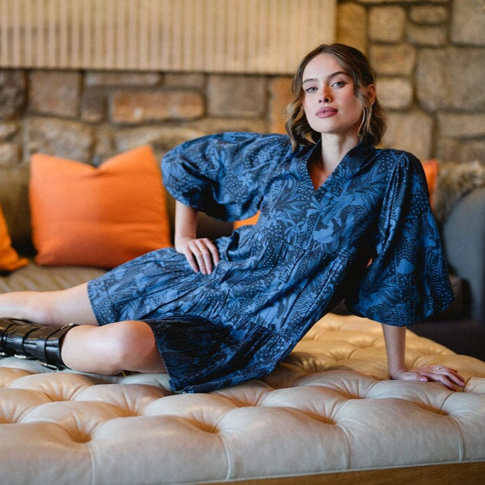 Hattie Dress- Dutch Blue-Briton Court