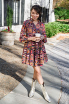 Ollie Mini Dress - Stamp-Briton Court