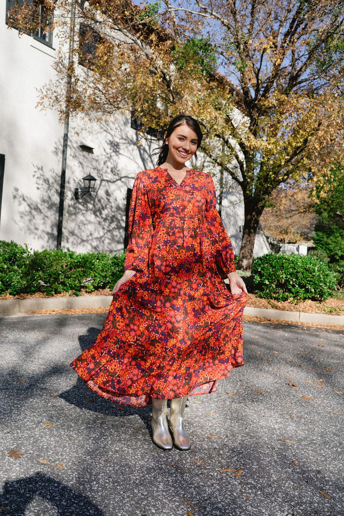 Jenny Maxi Dress- Fall Floral-Briton Court