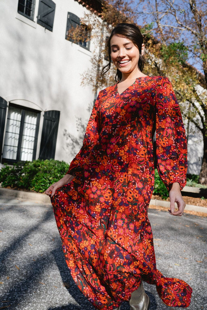 Jenny Maxi Dress- Fall Floral-Briton Court