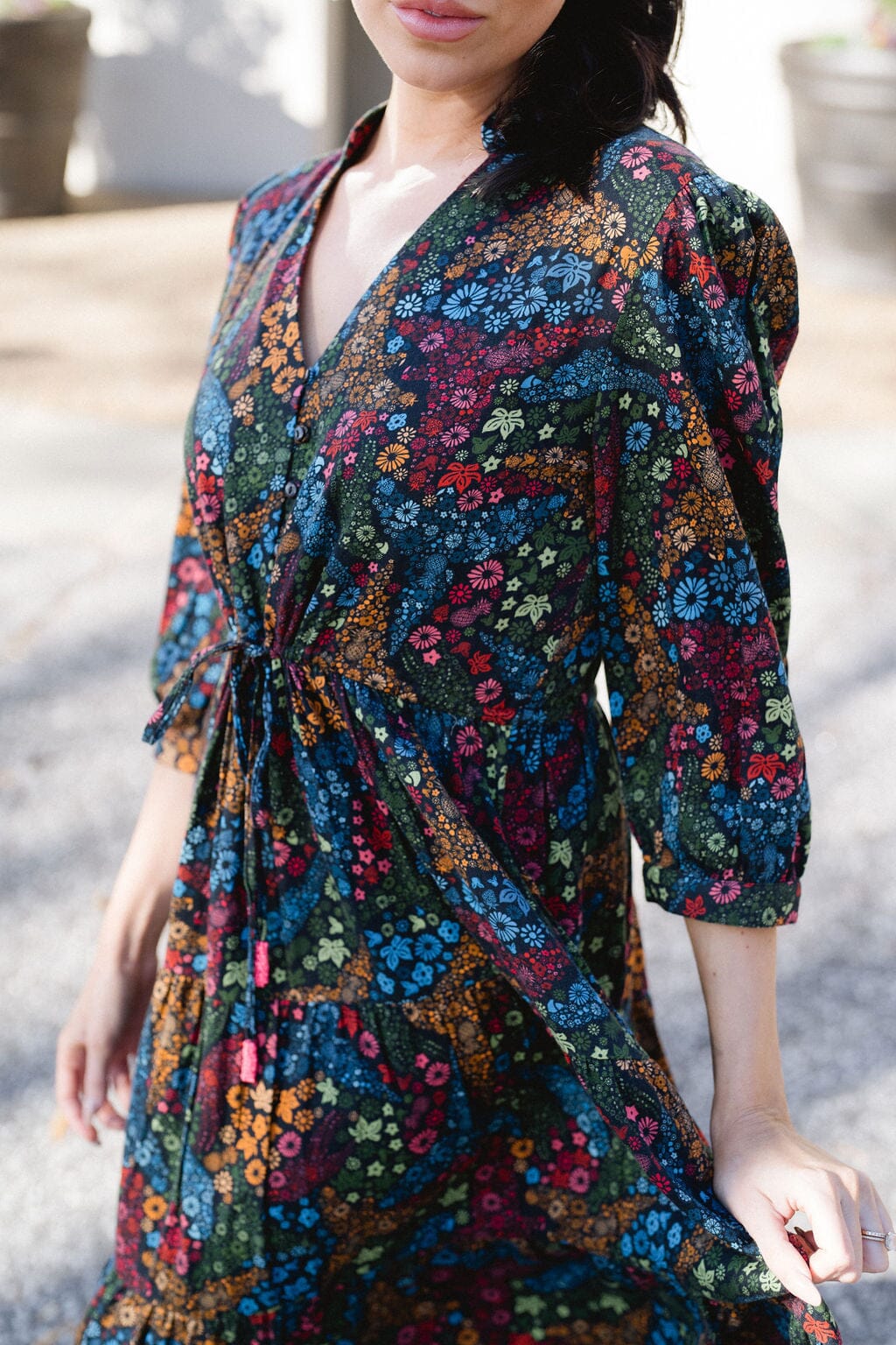 Nova Dress- Ditzy Floral-Briton Court