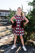 girls flutter sleeve tie dye dress - briton court