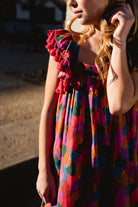girls printed dress - briton court