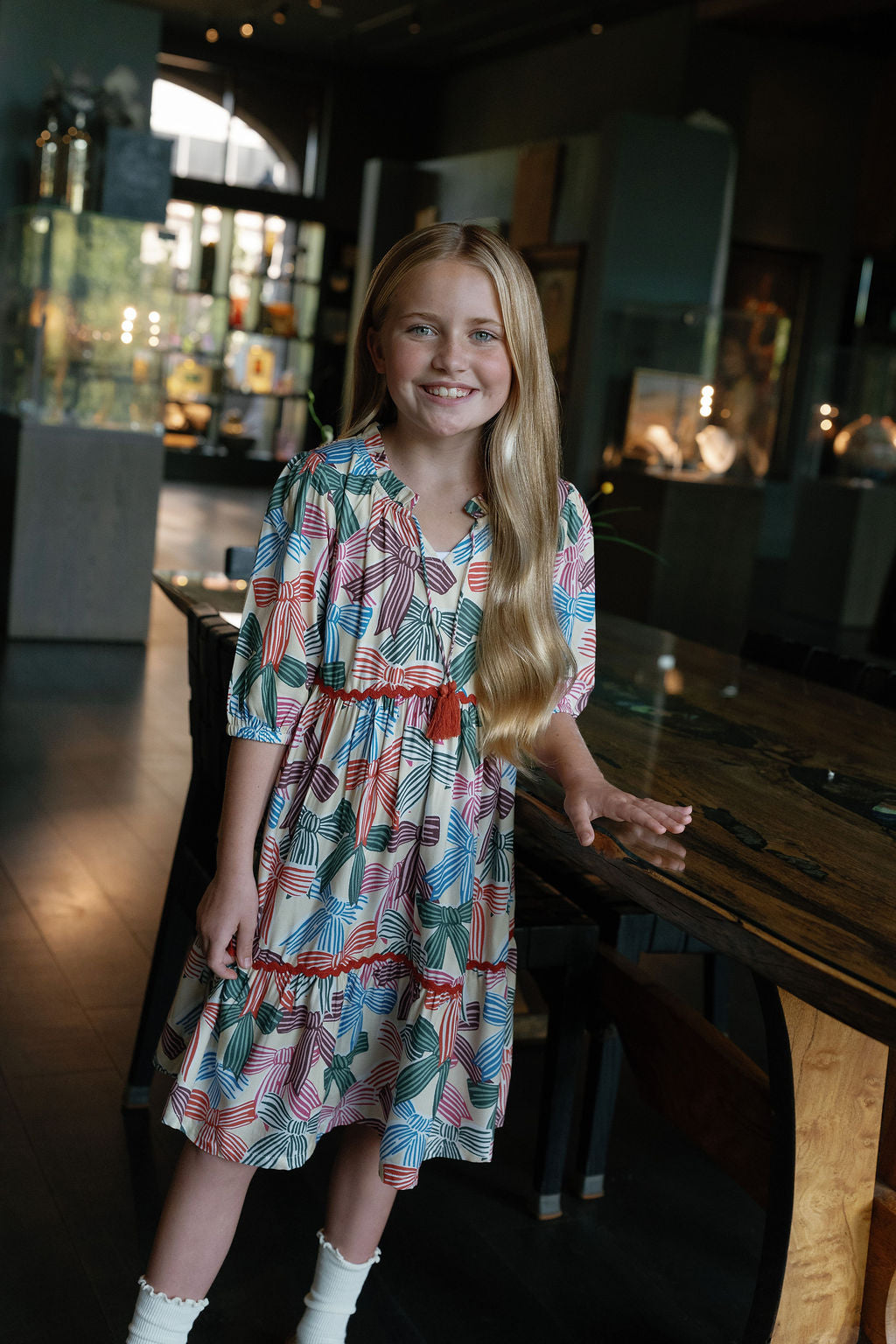 Hattie Bows Dress-Briton Court
