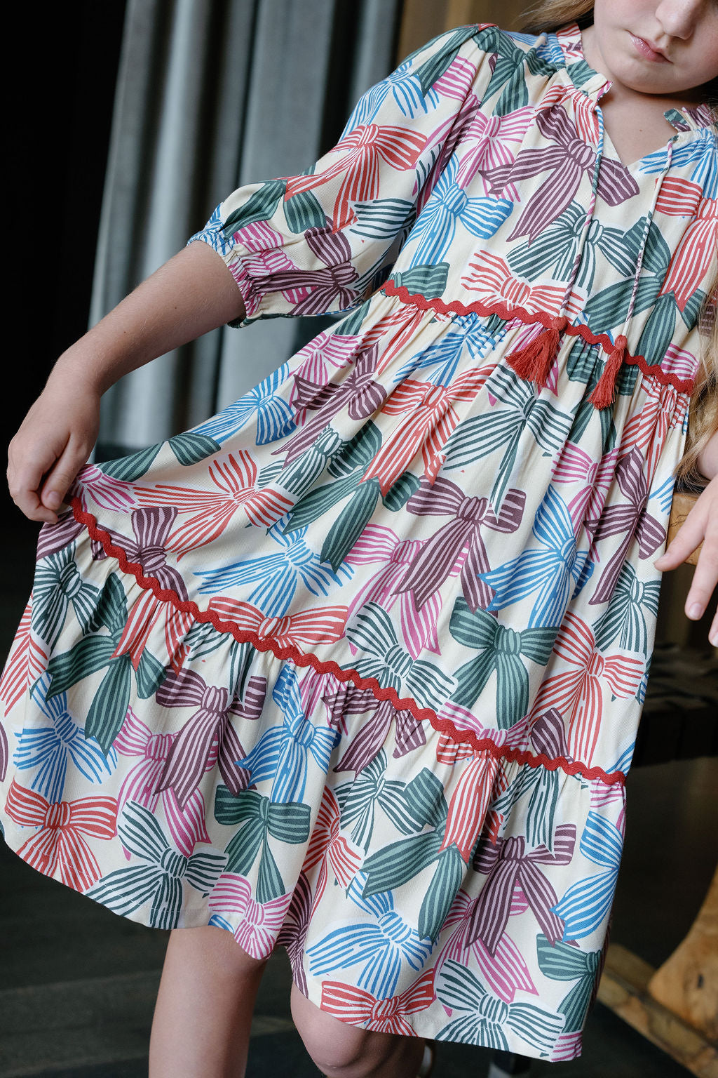 Hattie Bows Dress-Briton Court