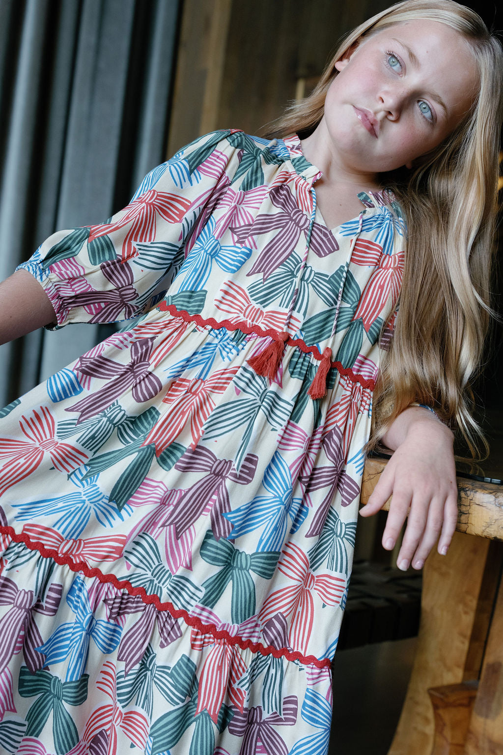 Hattie Bows Dress-Briton Court