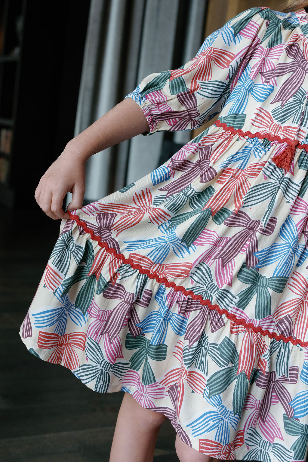 Hattie Bows Dress-Briton Court