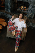 Sarah Plaid Pants-Briton Court
