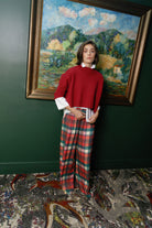 Sarah Plaid Pants-Briton Court