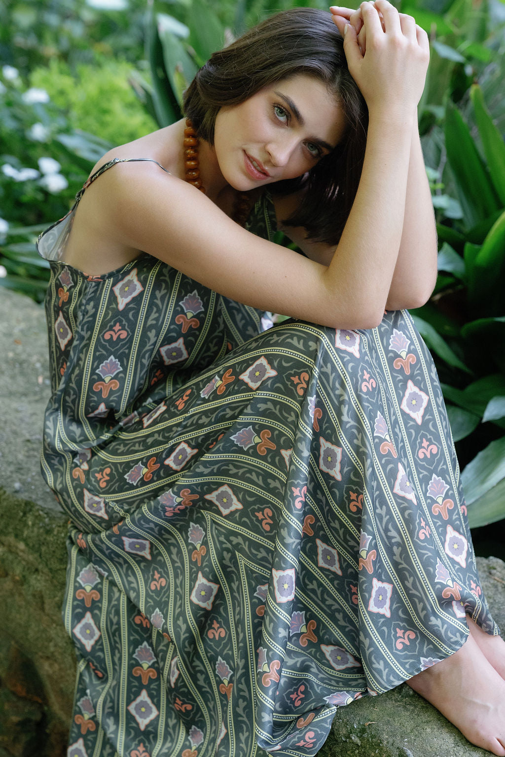 Camille Slip Dress- Heirloom Tile-Briton Court