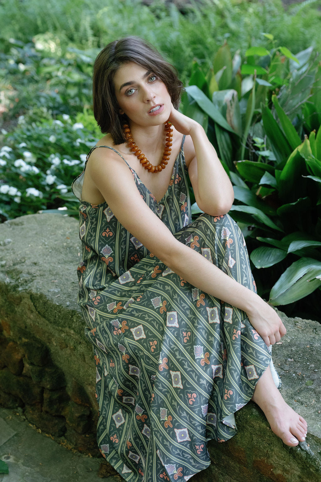 Camille Slip Dress- Heirloom Tile-Briton Court