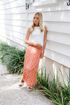 Sunset Check Tiffany Skirt-Briton Court