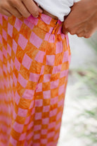 Sunset Check Tiffany Skirt-Briton Court